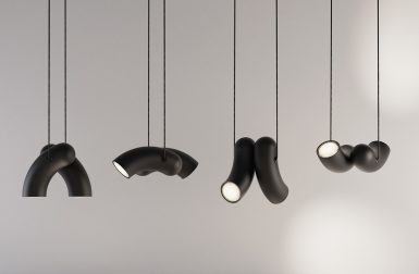 Hyphen Modular Lighting Collection Unites Two Opposing Materials