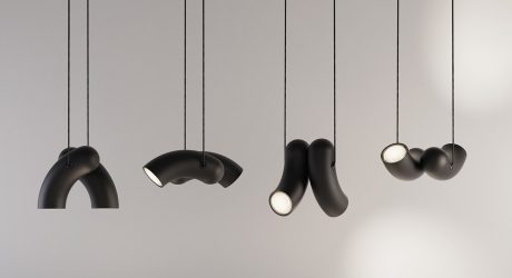 Hyphen Modular Lighting Collection Unites Two Opposing Materials