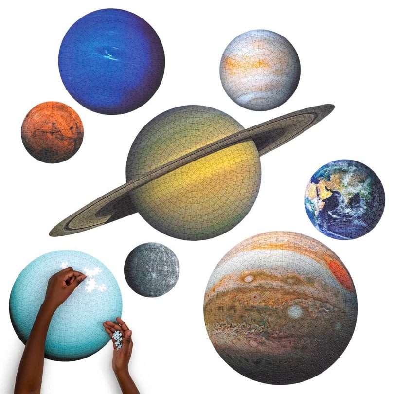 eight mini puzzles of the planets