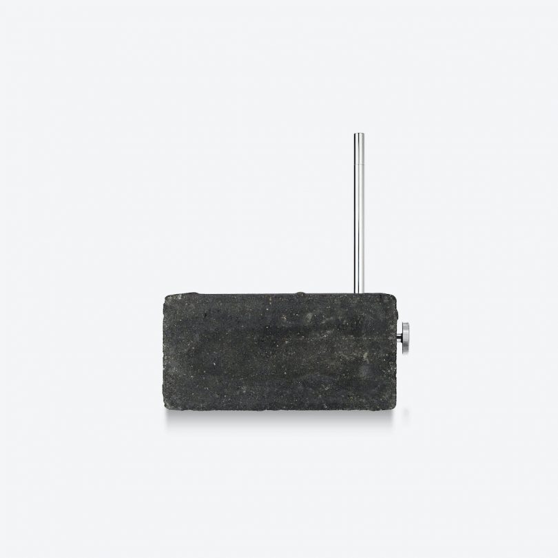 Transistor in Black Concrete and Stainless Steel / Aluminum