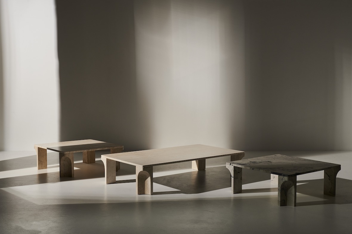 GamFratesi Designs Coffee Tables Resembling Doric Columns