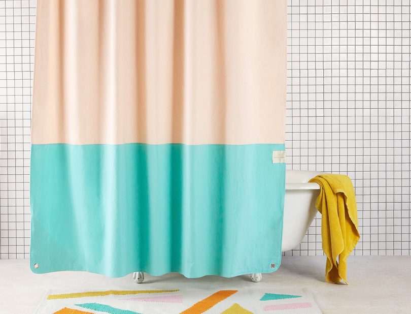 quiet town shower curtain