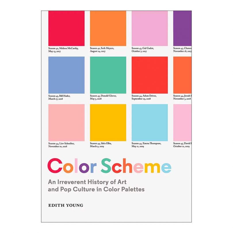book cover of the "Color Scheme" book with color swatches