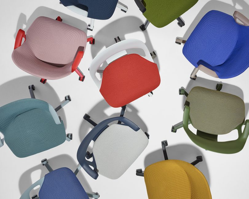 Overhead photo of Zeph chairs.