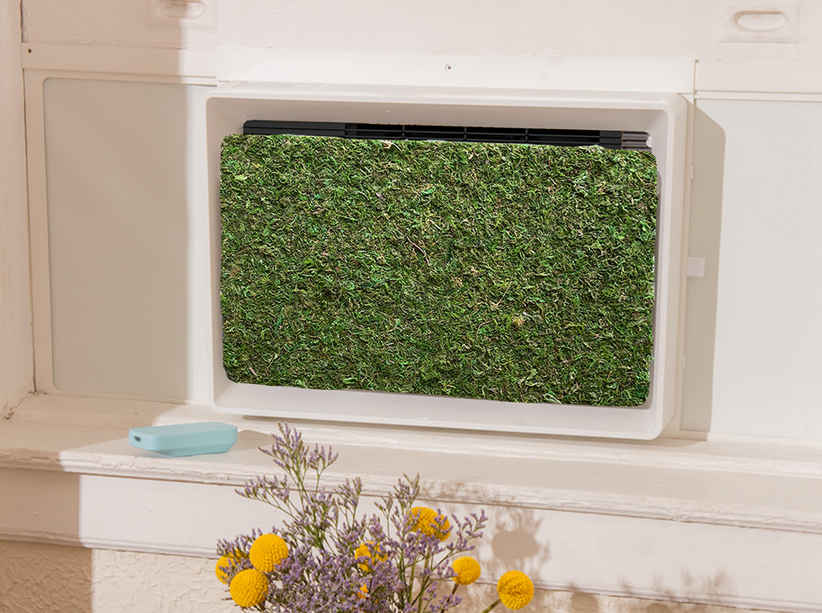 July’s Window Air Conditioner Panel Is Moss-ly Green