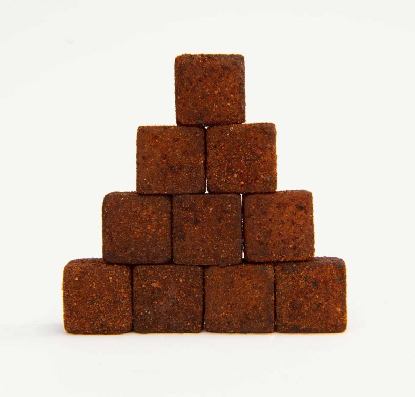 pyramid stack of square turkish delights