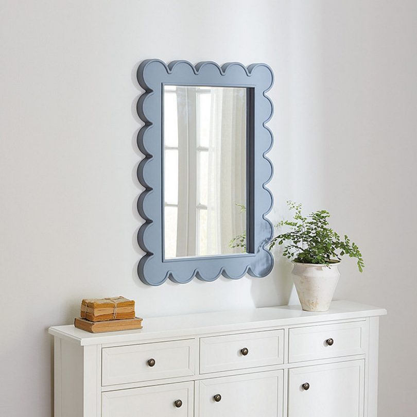 Ballard Design scallop mirror