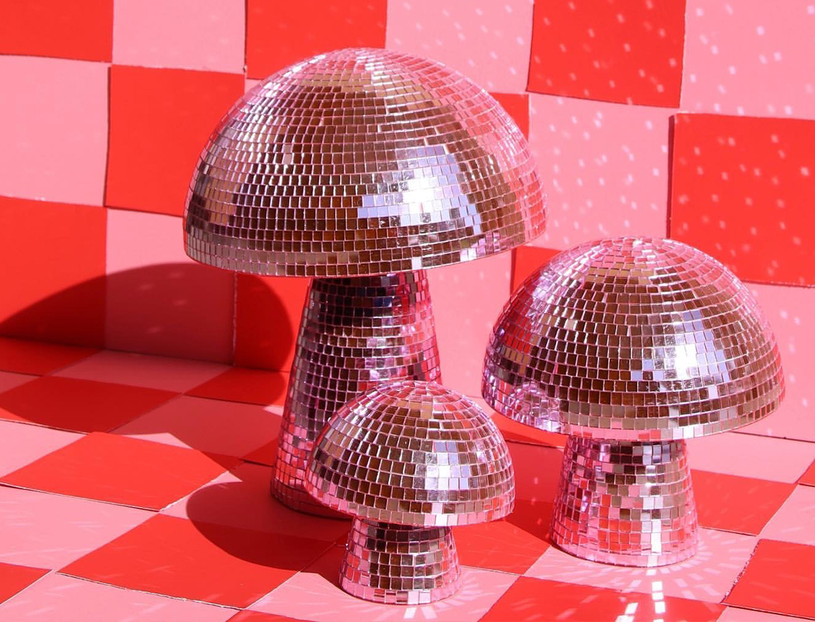 mushroom disco balls