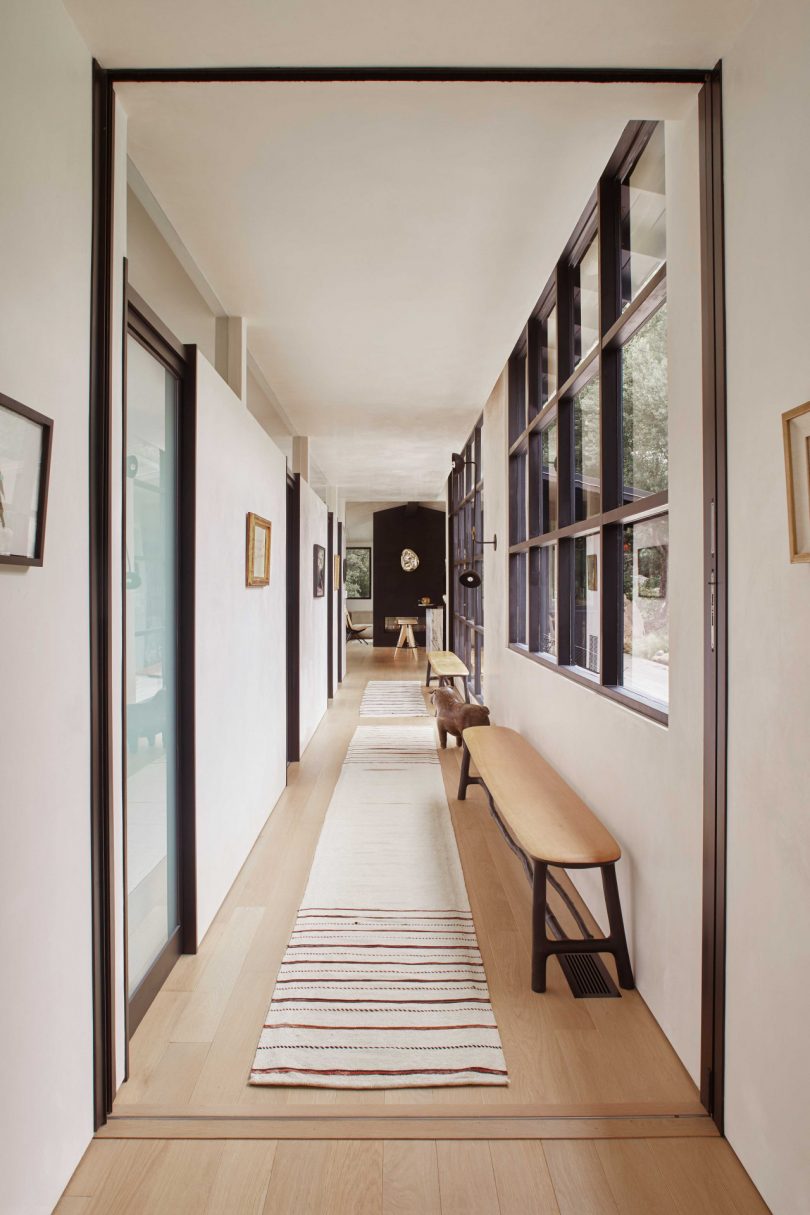 interior view of hallway of modern house