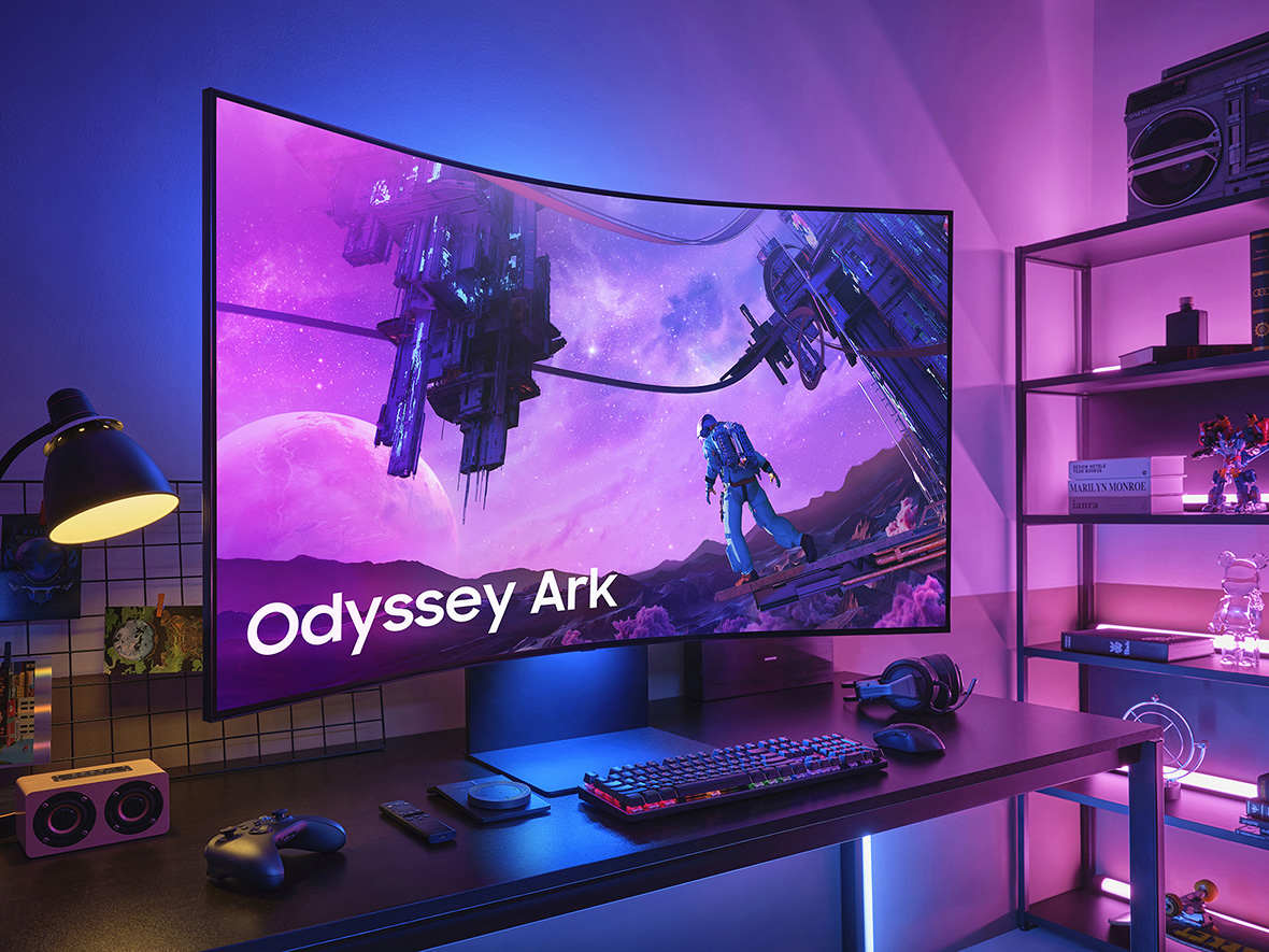 The Samsung Odyssey Ark Is Designed to Turn Heads