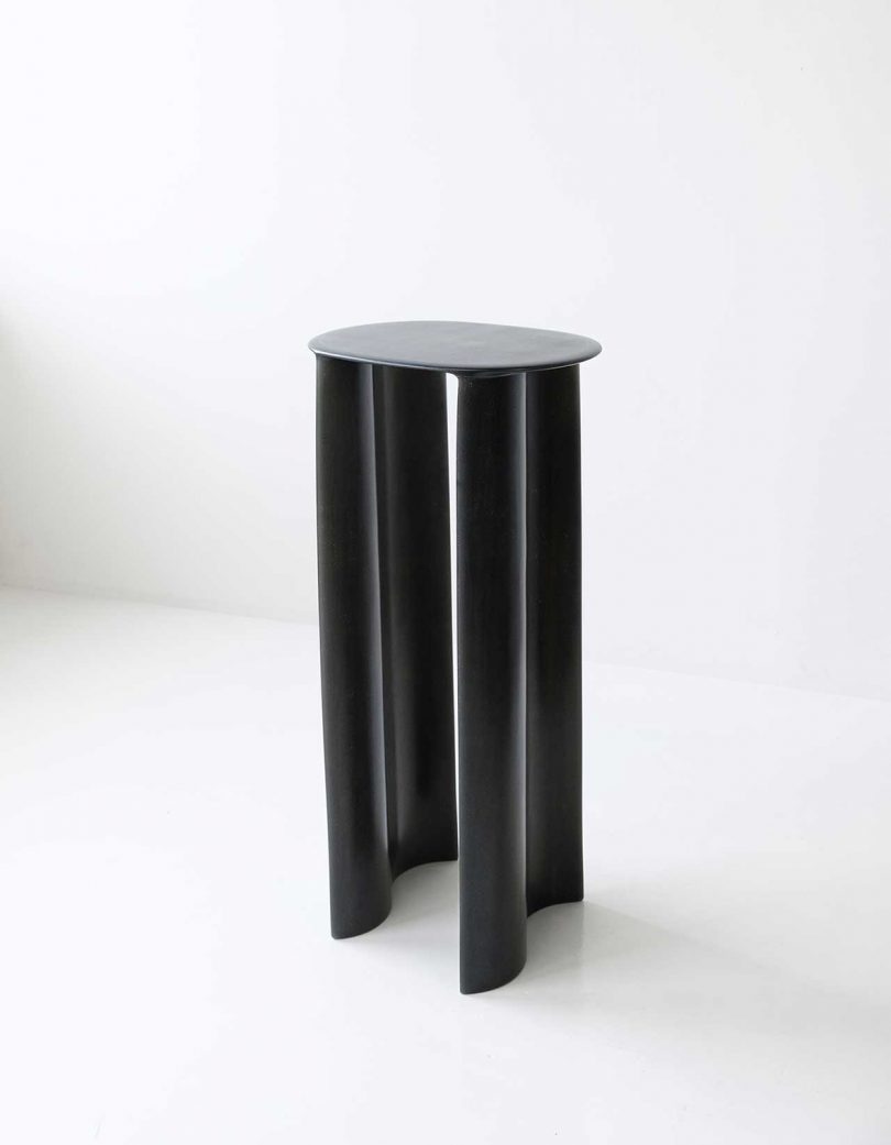 black pedestal
