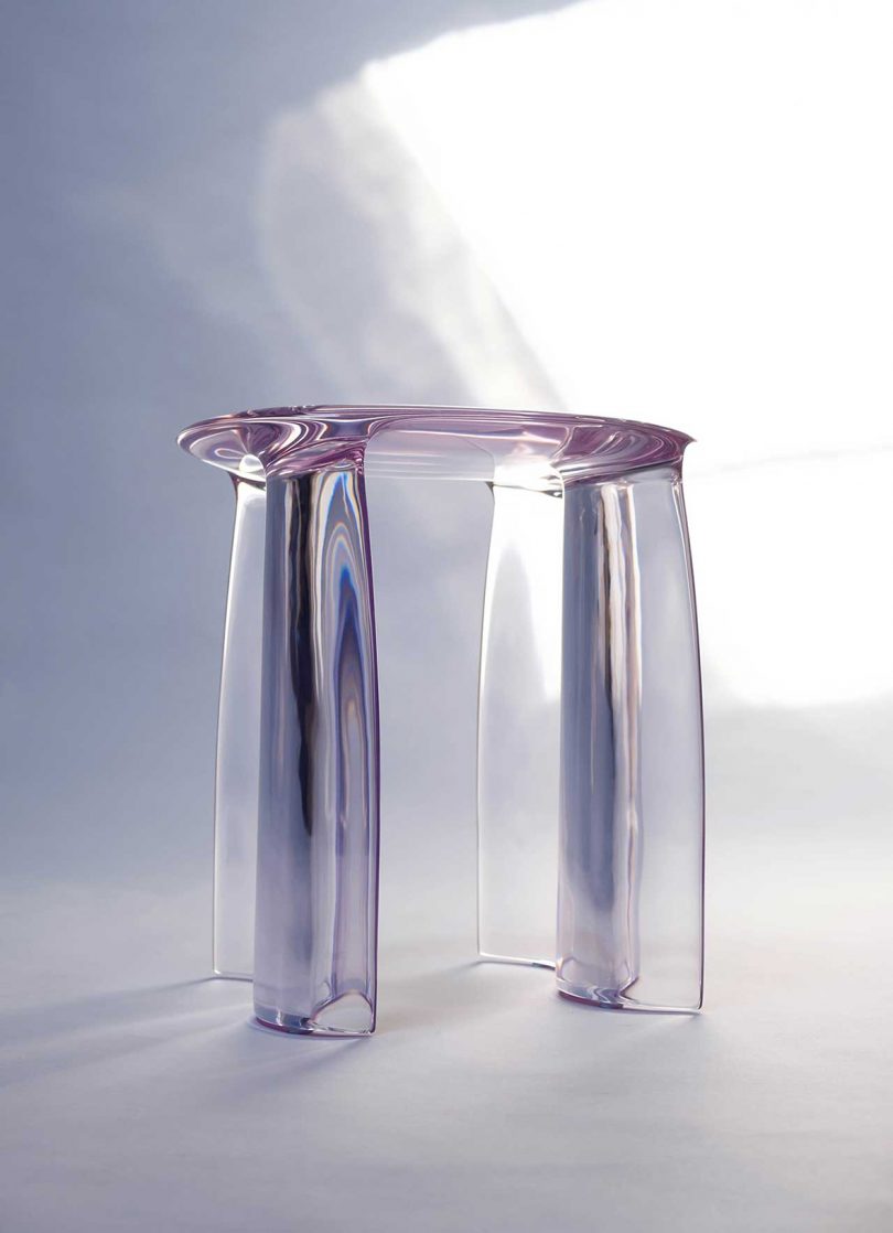 clear resin table