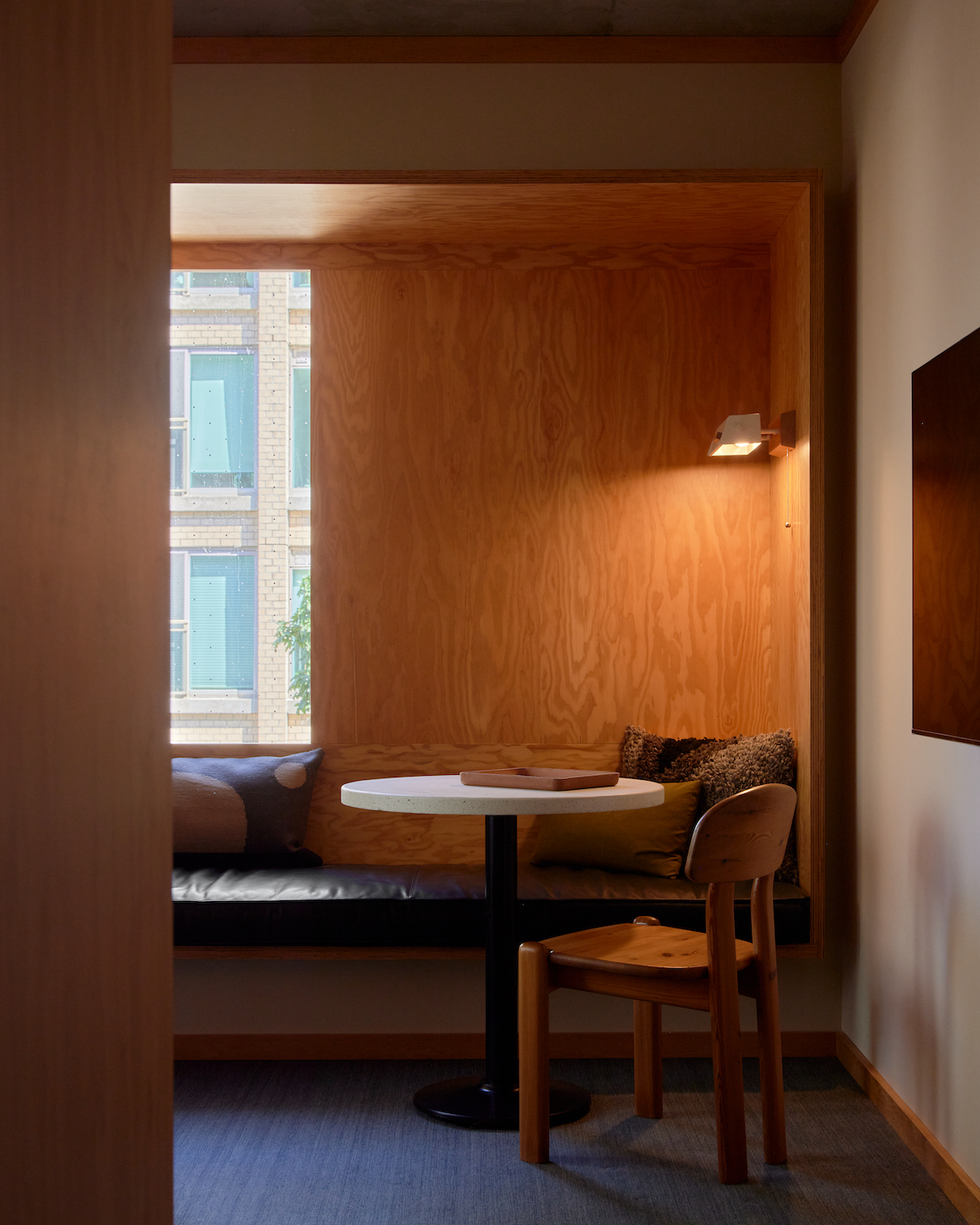 Guestrooms and public spaces designed by Shim-Sutcliffe Architects and Atelier Ace