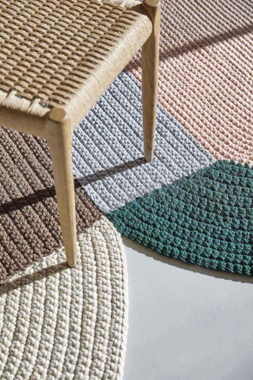 crochet rug upclose