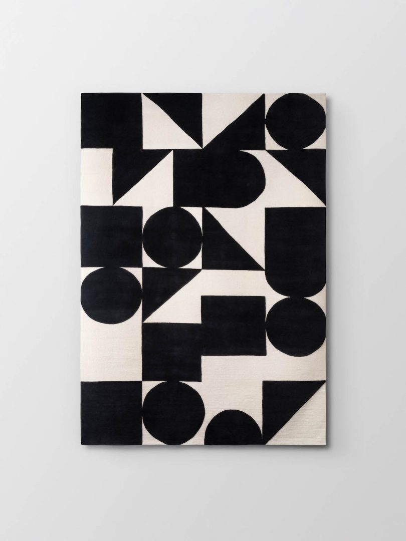 black and white geometric wallpaper