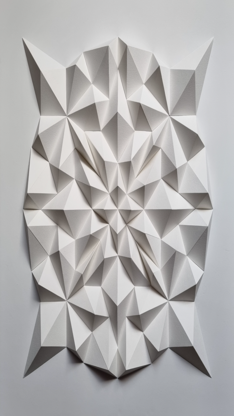 geometric paper sculpture