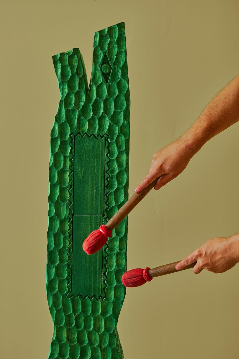 green musical instrument