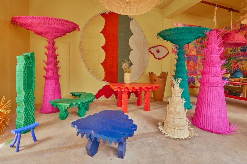 colorful wood furniture by Mestiz
