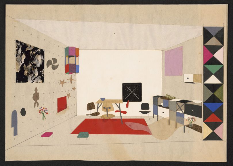 Collage for An Exhibition for Modern Living by Ray Eames, 1949
