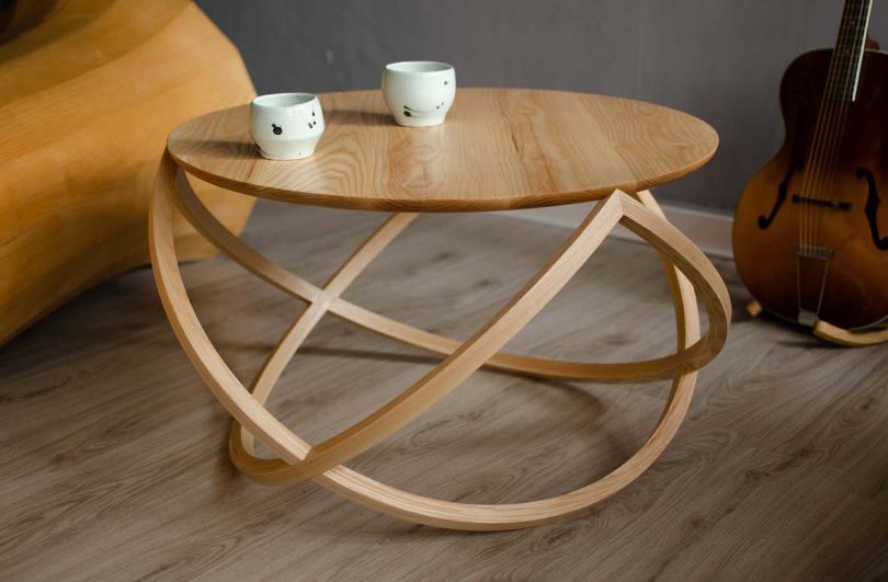 round arc coffee table