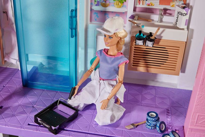 set featuring Backdrop paint with Barbies Dreamhouse
