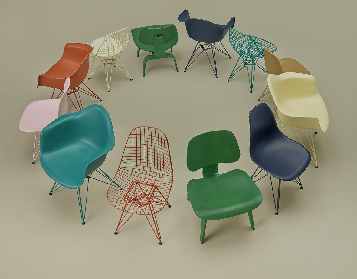 Met andere bands Uitscheiden Vertolking HAY Modernizes Herman Miller's Mid-Century Eames Collection