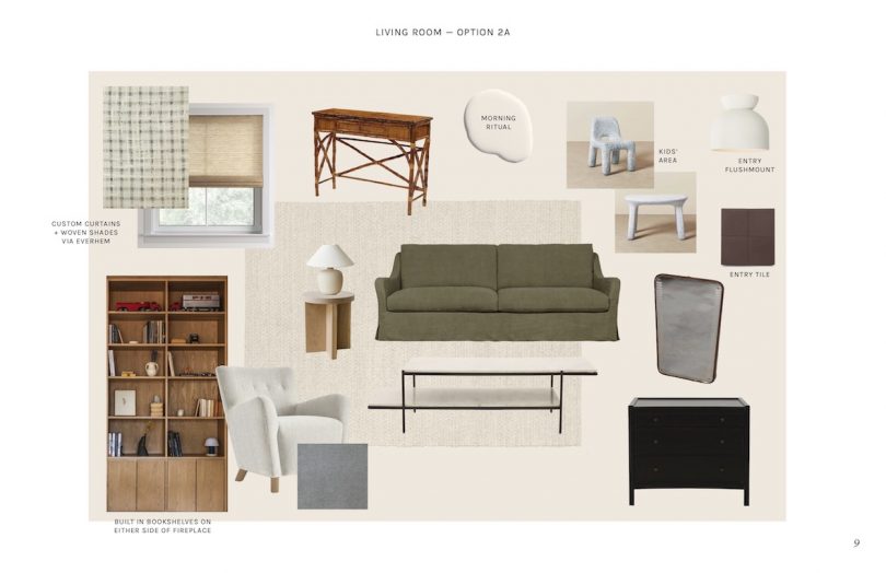 living room design scheme