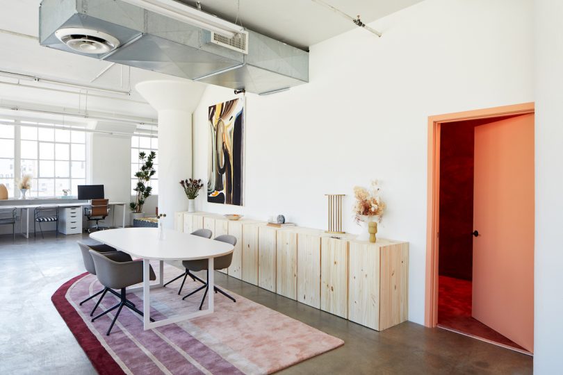 modern furniture in Los Angeles showroom