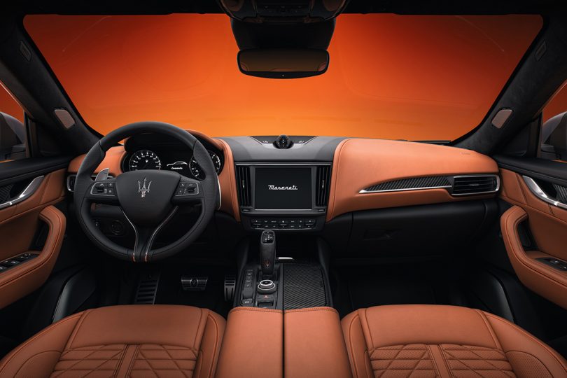 Face forward view of interior cabin of 20156-Maserati Levante F Tributo Specia lEdition