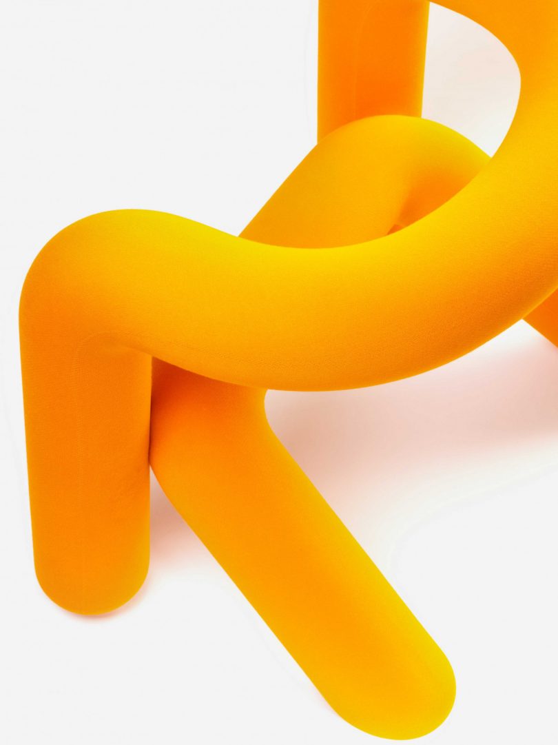 orange tube chair