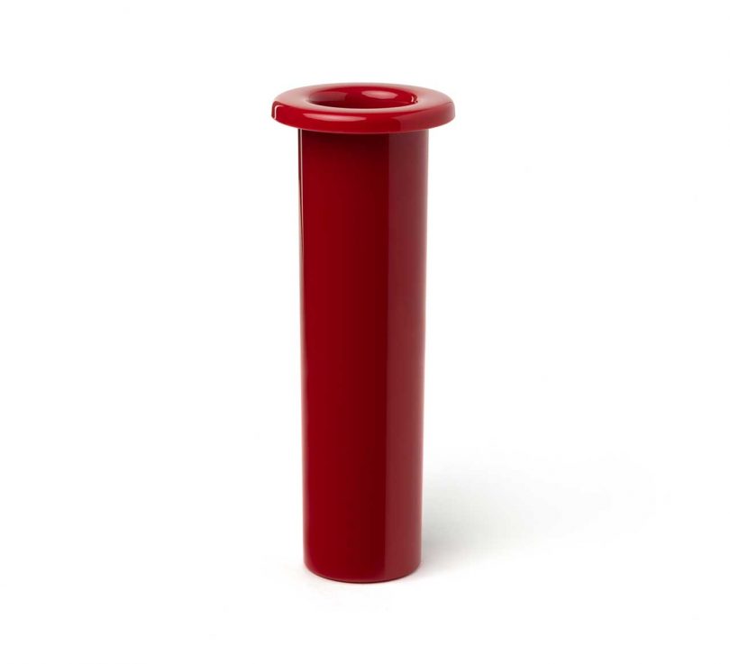 red rechargeable lamp vase