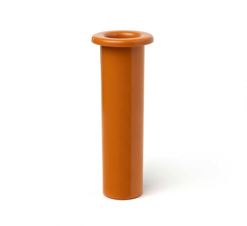 orange rechargeable lamp vase