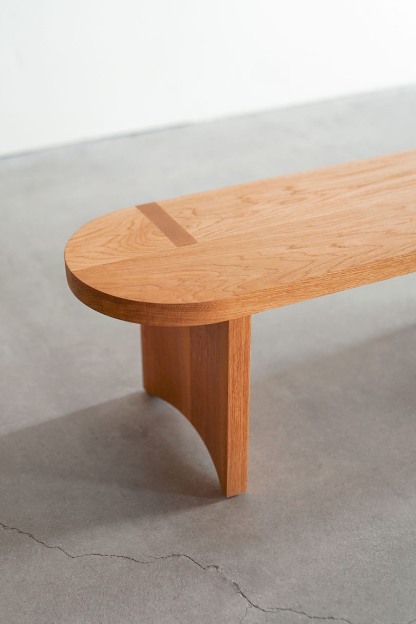 medium wood bench