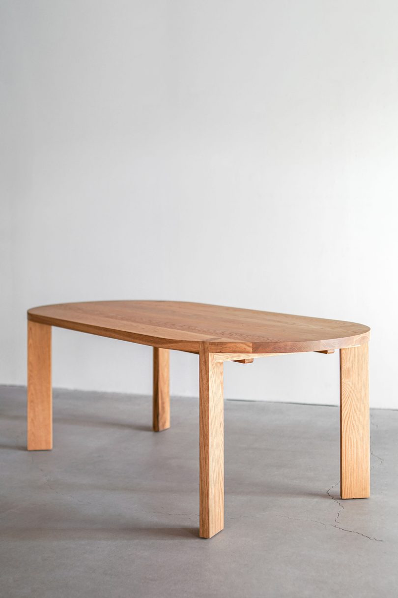 medium wood dining table