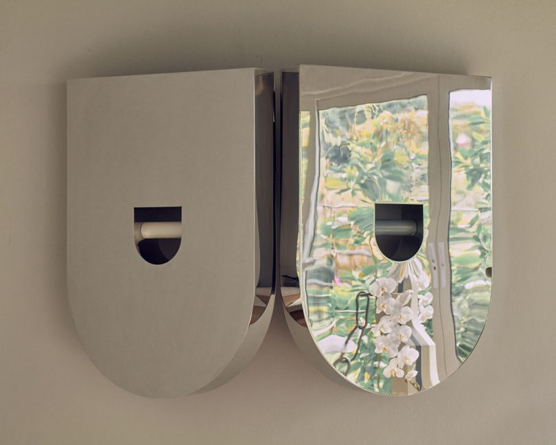 mirrored wall art object