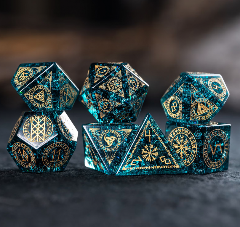 group of Dungeons and Dragons dice