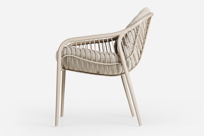 wireframe outdoor armchair
