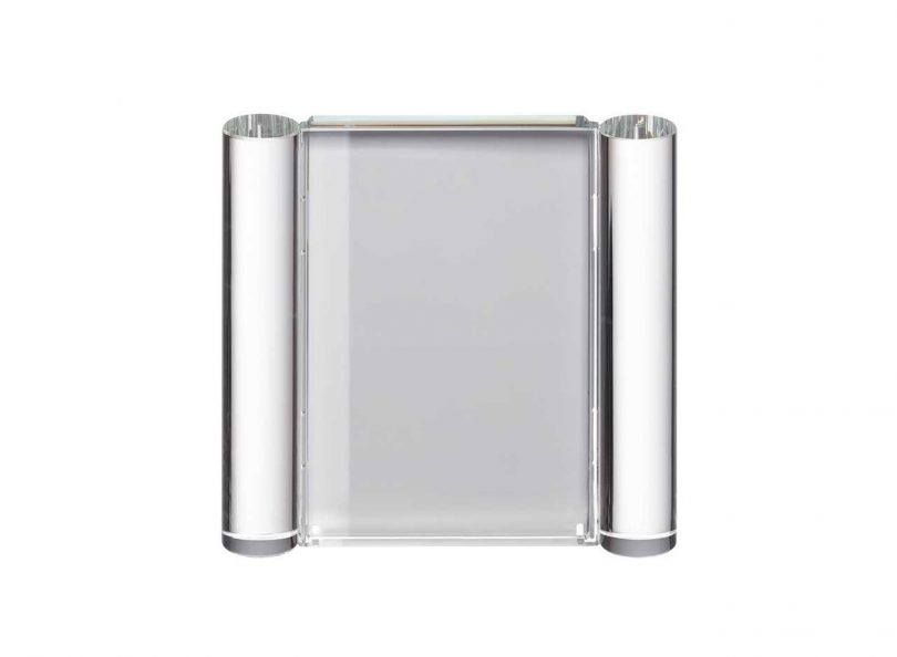 grey glass photo frame