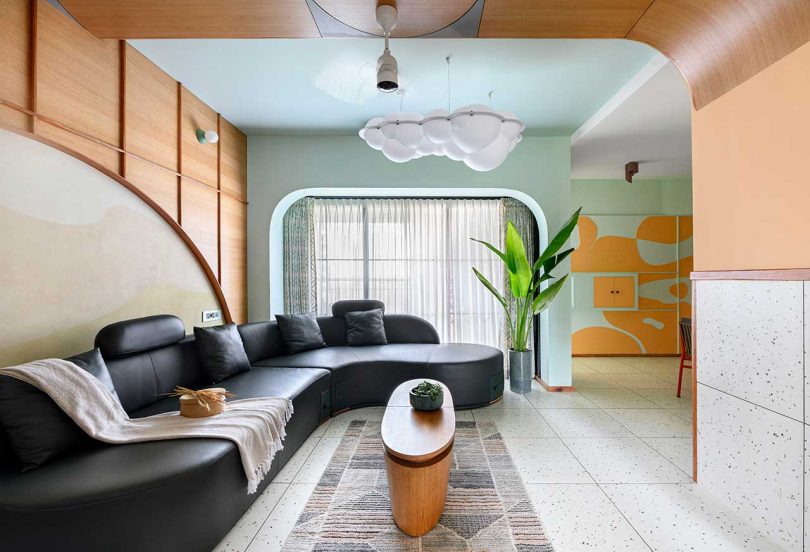 A Modern Kerala Apartment Full of Unexpected Colors and Curves