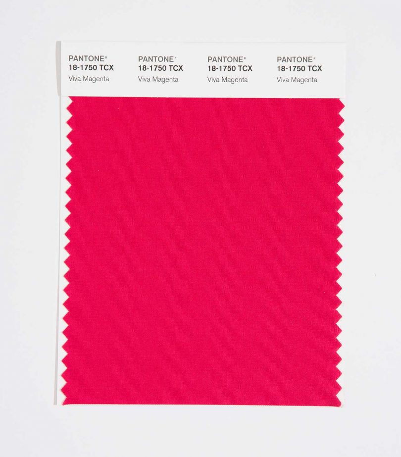 pantone color of the year viva magenta fabric swatch