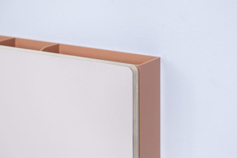 pink foldout desk