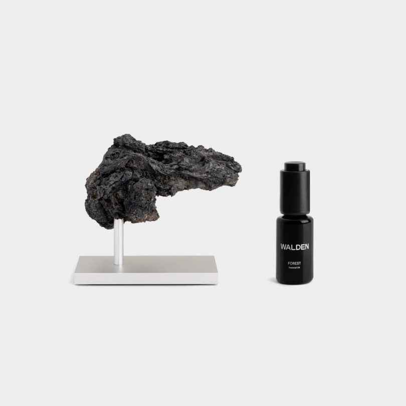 lava rock and essential oil