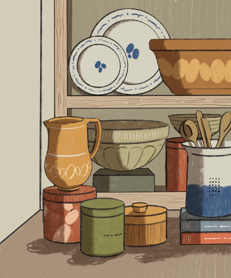 illustration of kitchenwares