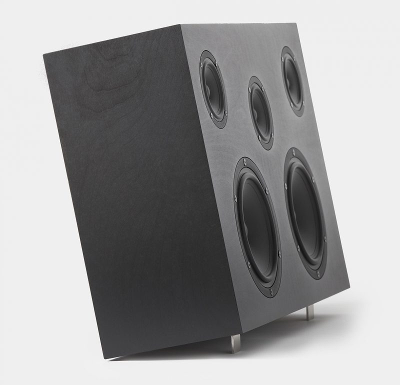 Monolith speaker shown against white background from 3/4 angle.