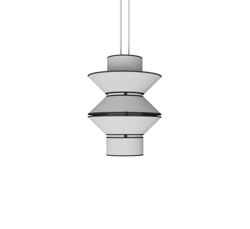 column-shaped lighting pendant