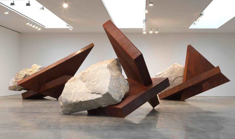 Michael Heizer Installation View at Gagosian Gallery 1