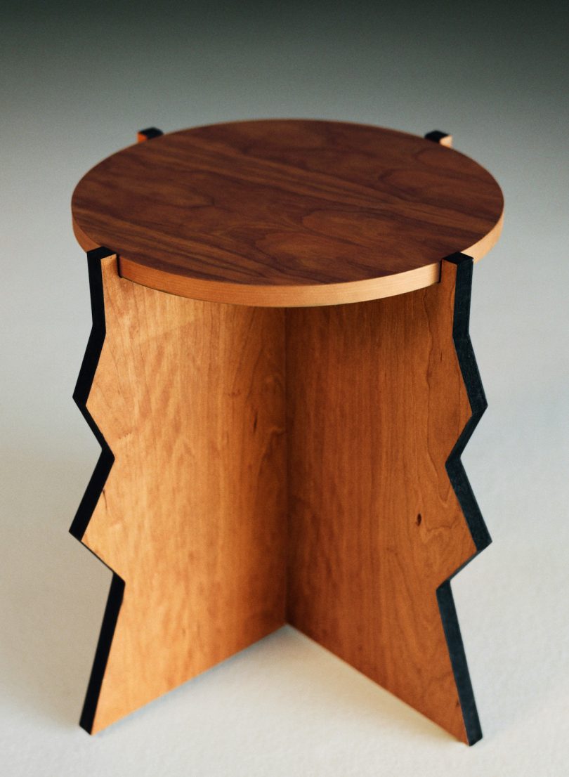 jagged side table