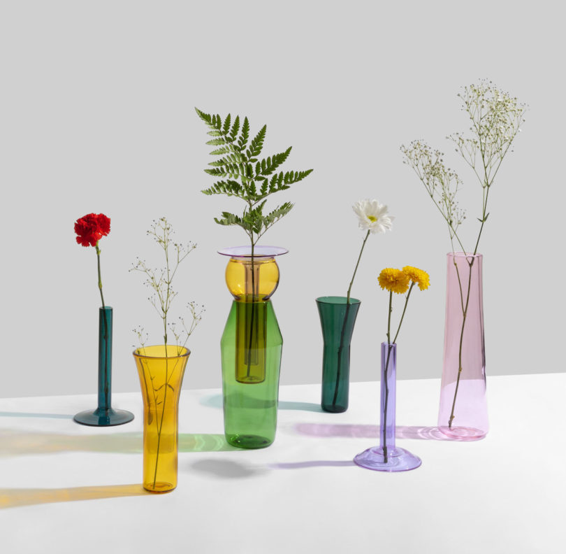 Sea Anemone Inspired This System of Translucent Vases