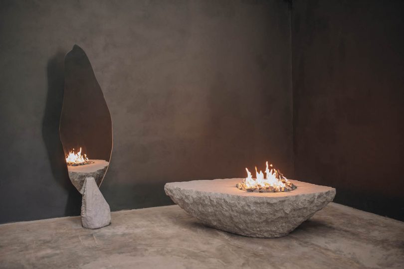 Prometheo Uno is a minimal fire table created by Mexico-based designer Andrés Monnier as part of the Olympo Collection