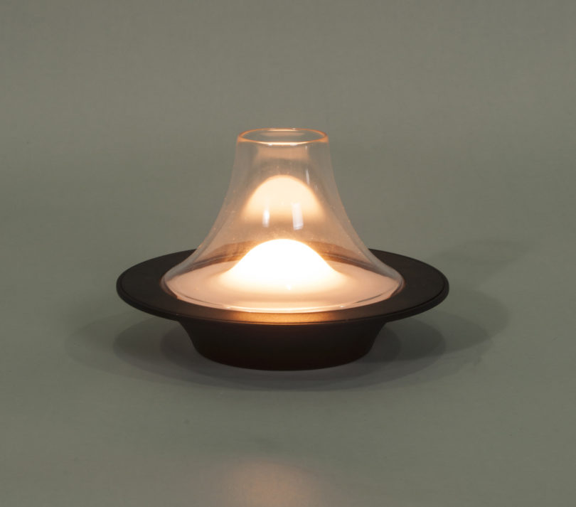 candle-inspired lamp